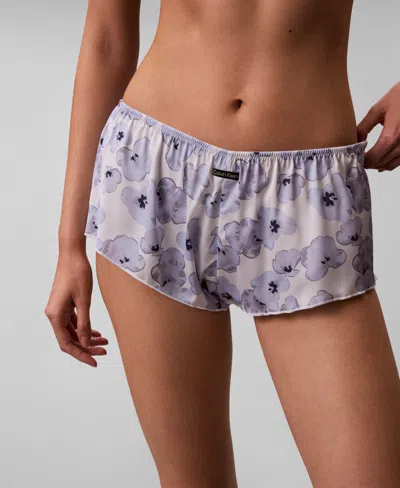 Calvin Klein Women's Full Coverage Mid-rise Tap Shorts In Multi