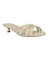 Calvin Klein Gabbie Kitten Heel Slide Sandal In Neutral