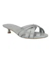 Calvin Klein Gabbie Kitten Heel Slide Sandal In Gray
