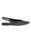 Calvin Klein Galiana Slingback Pointed Toe Flat In Multi