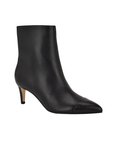 Calvin Klein Women's Gentley Pointy Toe Stiletto Dress Booties In Light Natural Leather