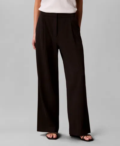 Calvin Klein Women's Good Hero Zip-fly Pants In Black