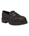 Calvin Klein Grantly Genuine Calf Hair Lug Sole Loafer In Multi