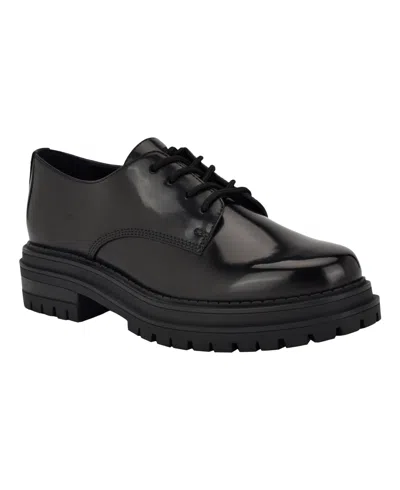CALVIN KLEIN WOMEN'S GRAYSIL LUG SOLE OXFORDS