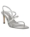 Calvin Klein Hadlee Sandal In Silver Mirror Metallic