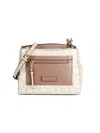 Calvin Klein Women's Hadley Monogram Crossbody Bag In Cocoa White