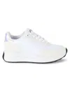 Calvin Klein Hallie Wedge Sneaker In White
