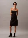 Calvin Klein Women's Halter Cut Out Mini Dress In Black