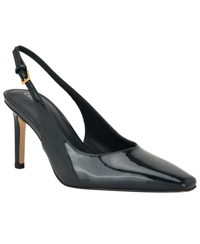 Calvin Klein Women's Harbella Slingback Stiletto Pumps In Black
