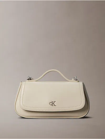 Calvin Klein Women's Hardware Monogram Crossbody Bag In Light Hay