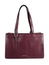 Calvin Klein Women's Havana Tote In Deep Rouge