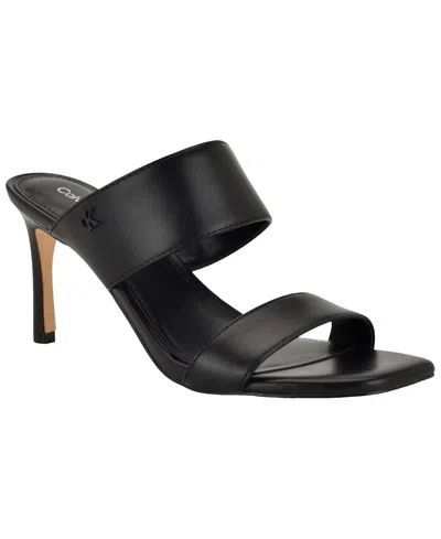 Calvin Klein Women's Haverlie Slip-on Dress Sandals In Black