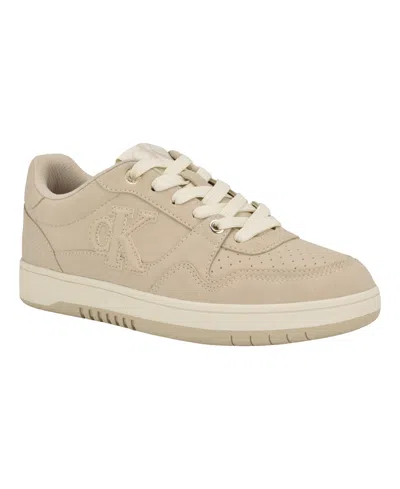 CALVIN KLEIN WOMEN'S HENLEA LOGO LACE-UP CASUAL SNEAKERS