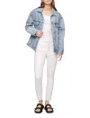 CALVIN KLEIN WOMEN'S HIGH RISE ANKLE SKINNY JEANS IN CREAM