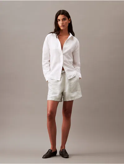 Calvin Klein Women's High Rise Barrel Jeans In Gray