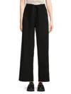 CALVIN KLEIN WOMEN'S HIGH RISE BELTED WIDE LEG PANTS