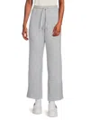Calvin Klein Women's High Rise Cotton Blend Pants In Pearl Heather Grey