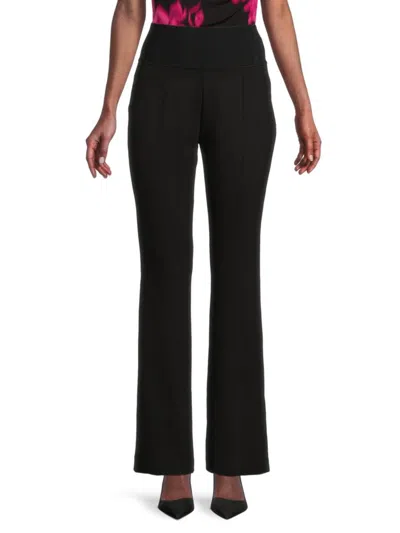Calvin Klein Women's High Rise Flare Pants In Black