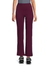 Calvin Klein Women's High-rise Flared Pants In Purple