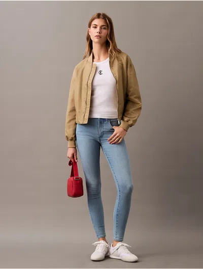 Calvin Klein Women's High Rise Skinny Fit Jeans In Cool Water