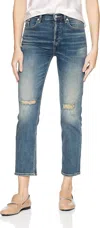 Calvin Klein Women's High Rise Straight Jeans In Amelia Blue