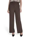 Calvin Klein Plus Size Mid-rise Wide-leg Pants In Brown