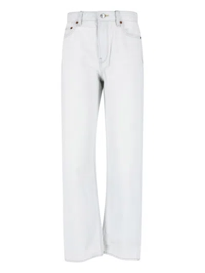 Calvin Klein Women's High-waist Wide-leg Jeans In White