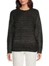 Calvin Klein Women's Honeycomb Drop Shoulder Sweater In Lavender Combo