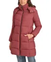 Calvin Klein Women's Hooded Faux-fur-lined Midi Puffer Coat In Sonoma