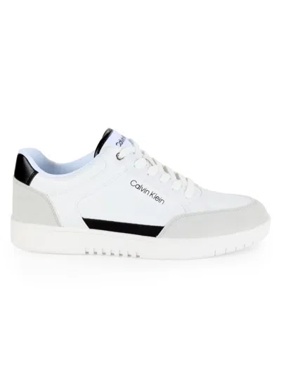 Calvin Klein Women's Hylana Colorblock Low Top Sneakers In White Black