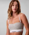 Calvin Klein Bandeau Bralette In Gray