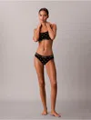 Calvin Klein Women's Icon Cotton Modal Bikini In Black