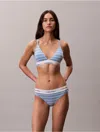 Calvin Klein Women's Icon Cotton Modal Bikini In Blue