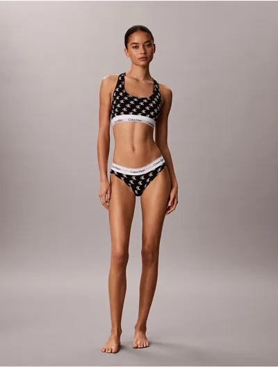 Calvin Klein Women's Icon Cotton Modal Bikini In Black