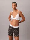 Calvin Klein Women's Icon Cotton Modal Boxer Brief In Gray