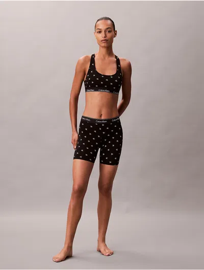 Calvin Klein Women's Icon Cotton Modal Boxer Brief In Black