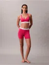 Calvin Klein Women's Icon Cotton Modal Boxer Brief In Pink