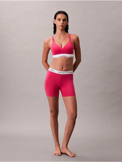 Calvin Klein Women's Icon Cotton Modal Boxer Brief In Pink
