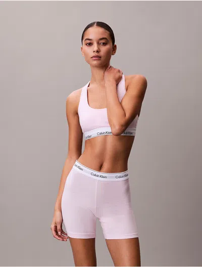 Calvin Klein Women's Icon Cotton Modal Boxer Brief In Pink