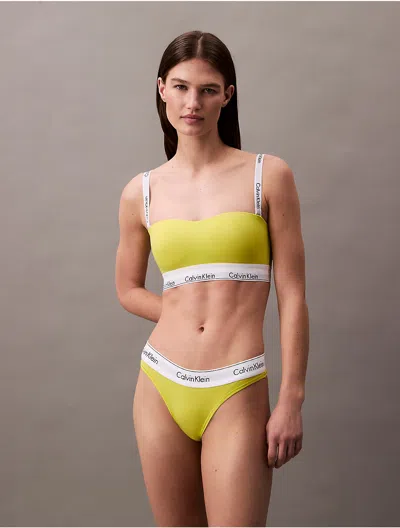 Calvin Klein Women's Icon Cotton Modal Lightly Lined Bandeau Bra