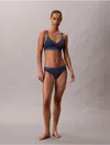 Calvin Klein Women's Icon Cotton Modal Lightly Lined Bralette In Blue