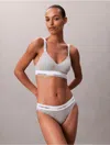 Calvin Klein Bandeau Bralette In Gray