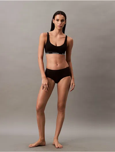 Calvin Klein Women's Icon Cotton Modal Lightly Lined Scoopneck Bralette