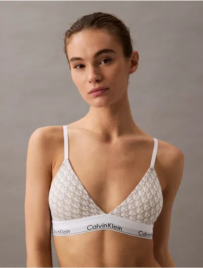 Calvin Klein Women's Icon Cotton Modal Lightly Lined Triangle Bralette