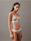 Calvin Klein Women's Icon Cotton Modal Lightly Lined Triangle Front Closure Bralette