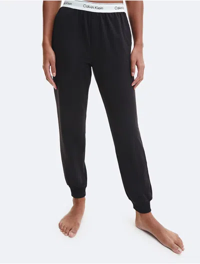 Calvin Klein Women's Icon Cotton Modal Lounge Joggers In Black