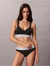 Calvin Klein Women's Icon Cotton Modal Script Bikini In Multi