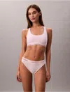 Calvin Klein Women's Icon Cotton Modal Tanga In Pink