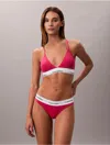 Calvin Klein Women's Icon Cotton Modal Thong In Pink