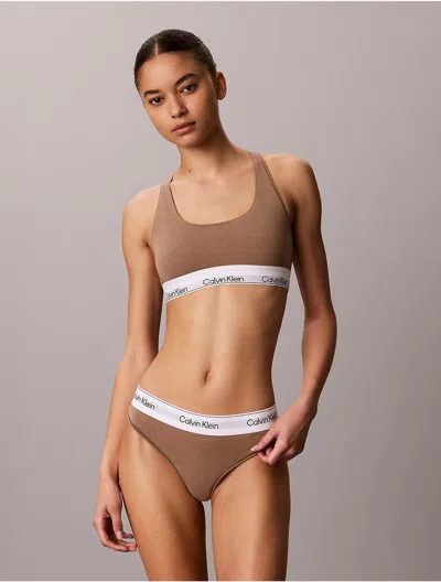 Calvin Klein Women's Icon Cotton Modal Thong In Multi